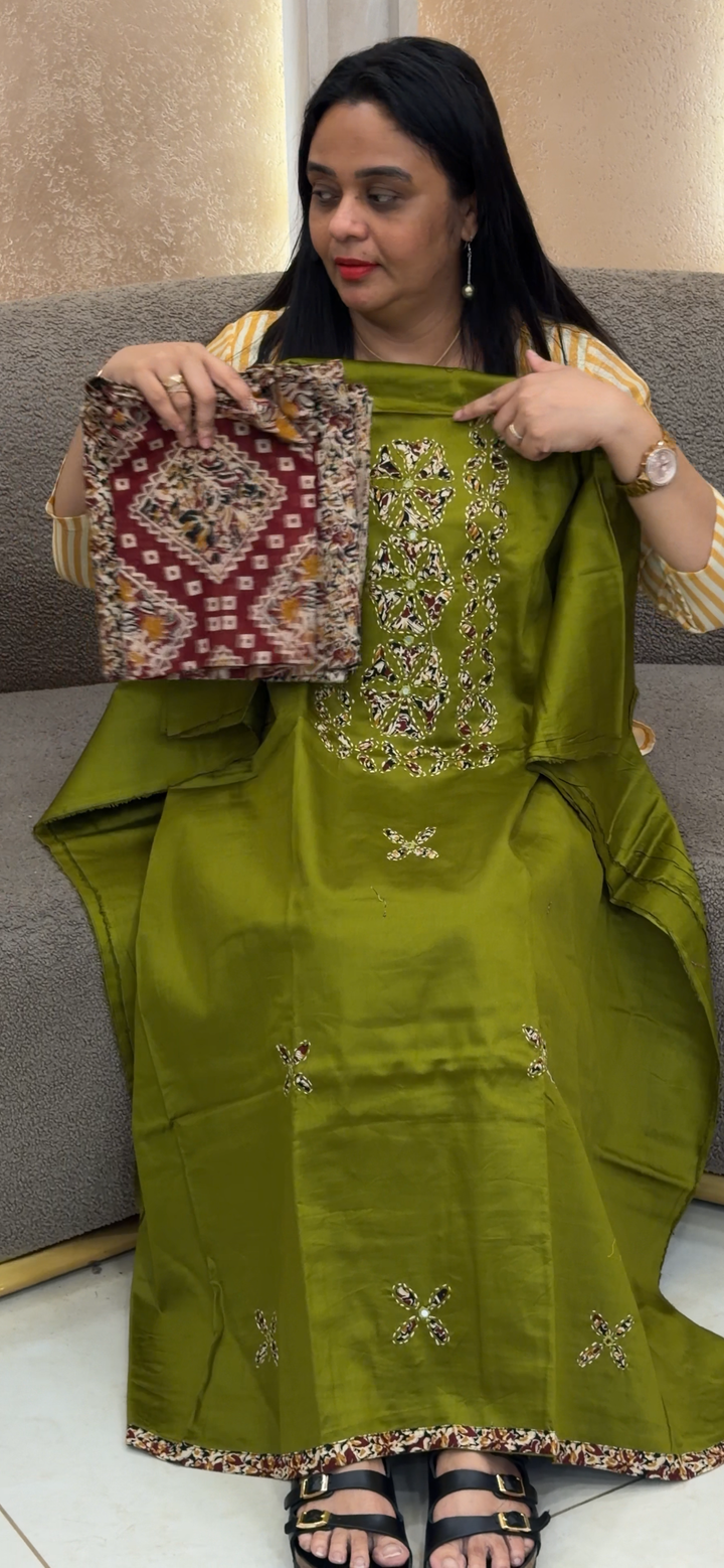 COTTON UNSTITCHED SULWAR SUITS - NUWA - 2304
