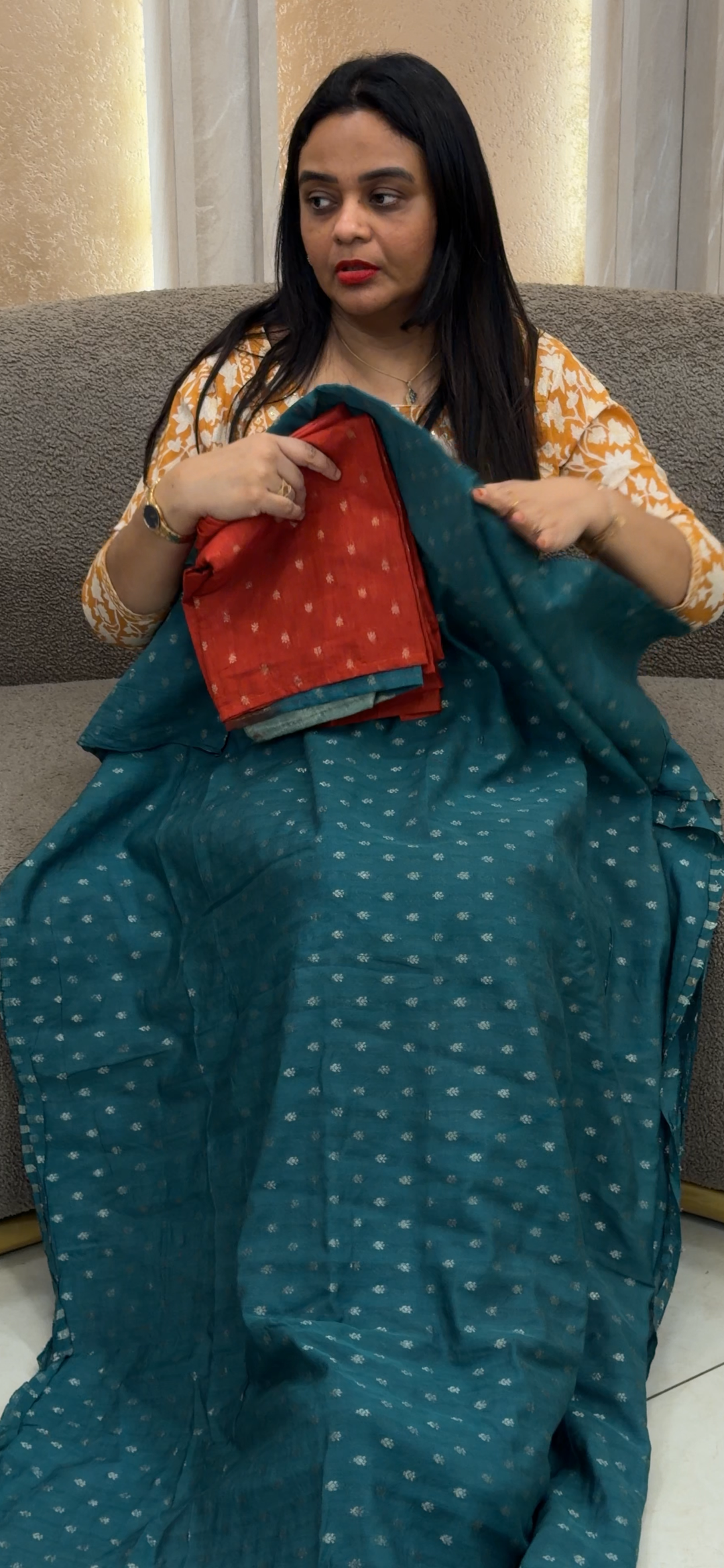 MUL CHANDERI UNSTITCHED SALWAR SUITS - NUWA-1160