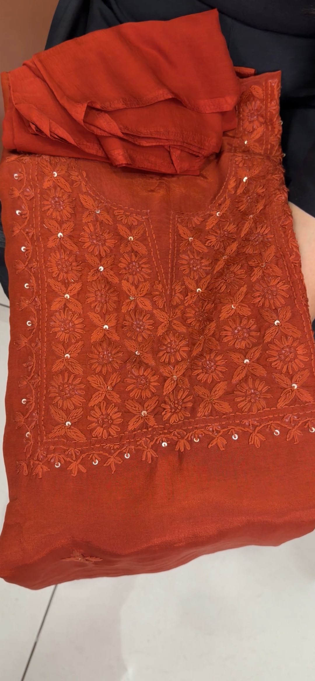 LUCKNOWI CHIKANKARI UNSTITCHED SALWAR SUITS - NUWA - 1393