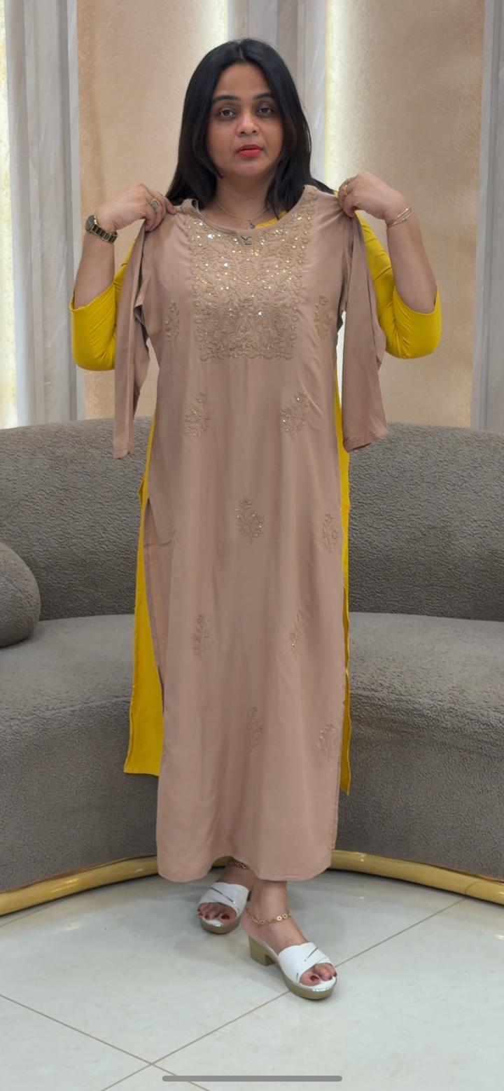 LUCKNOWI CHIKANKARI TOPS - NUWA - 136