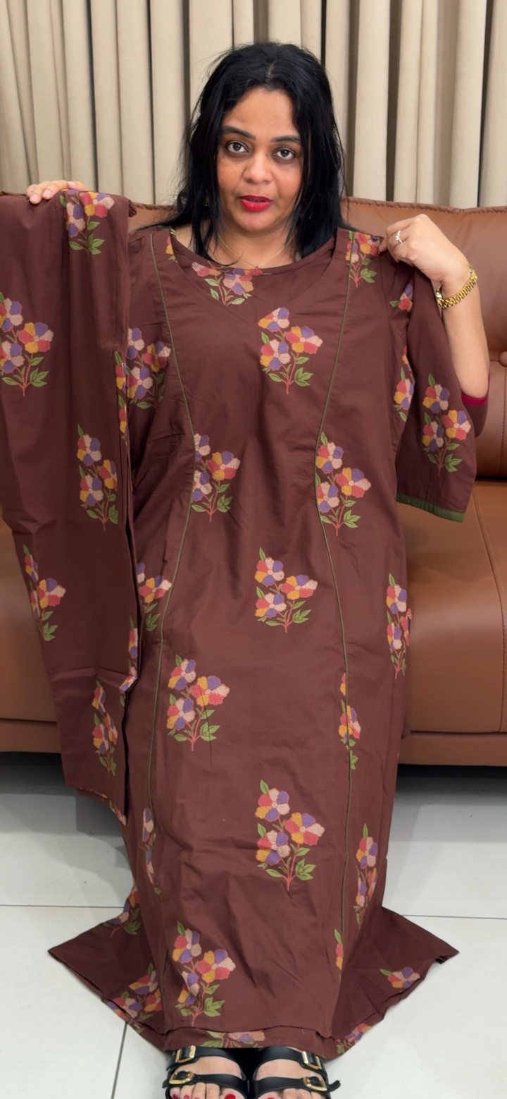 IN-HOUSE PRINTED COTTON ALINE TOP AND BOTTOM - NUWA - 1825