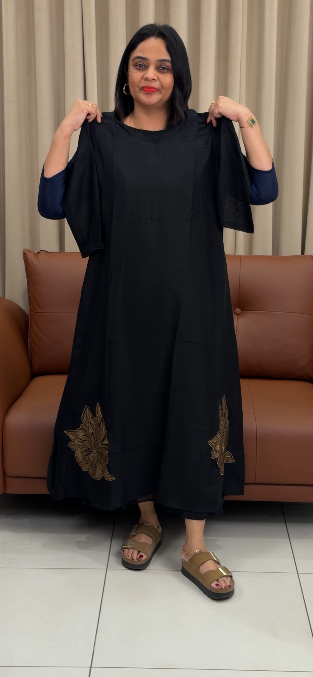 SILK LONG ALINE TOPS - NUWA - 1370