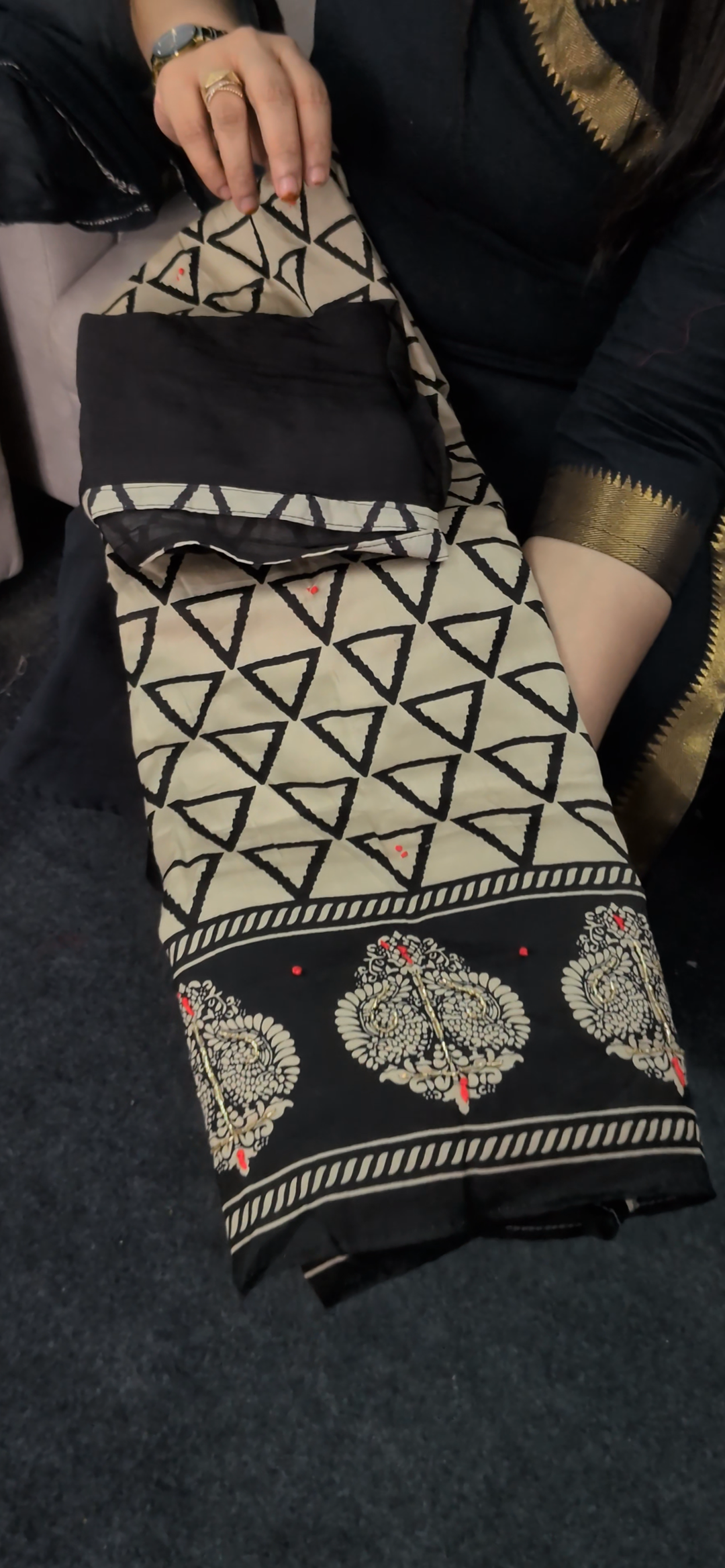 COTTON UNSTITCHED SALWAR SUITS - NUWA - 1317