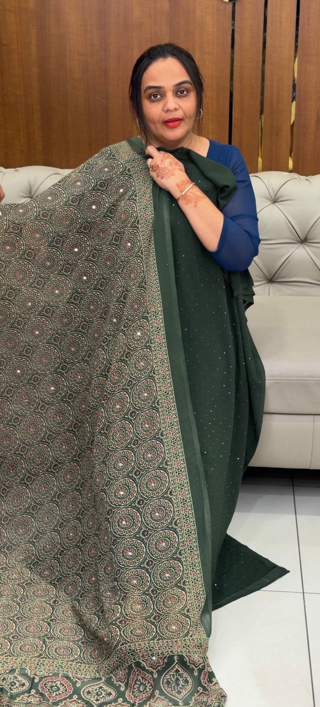 FAUX GEORGETTE UNSTITCHED SALWAR SUITS - NUWA-625