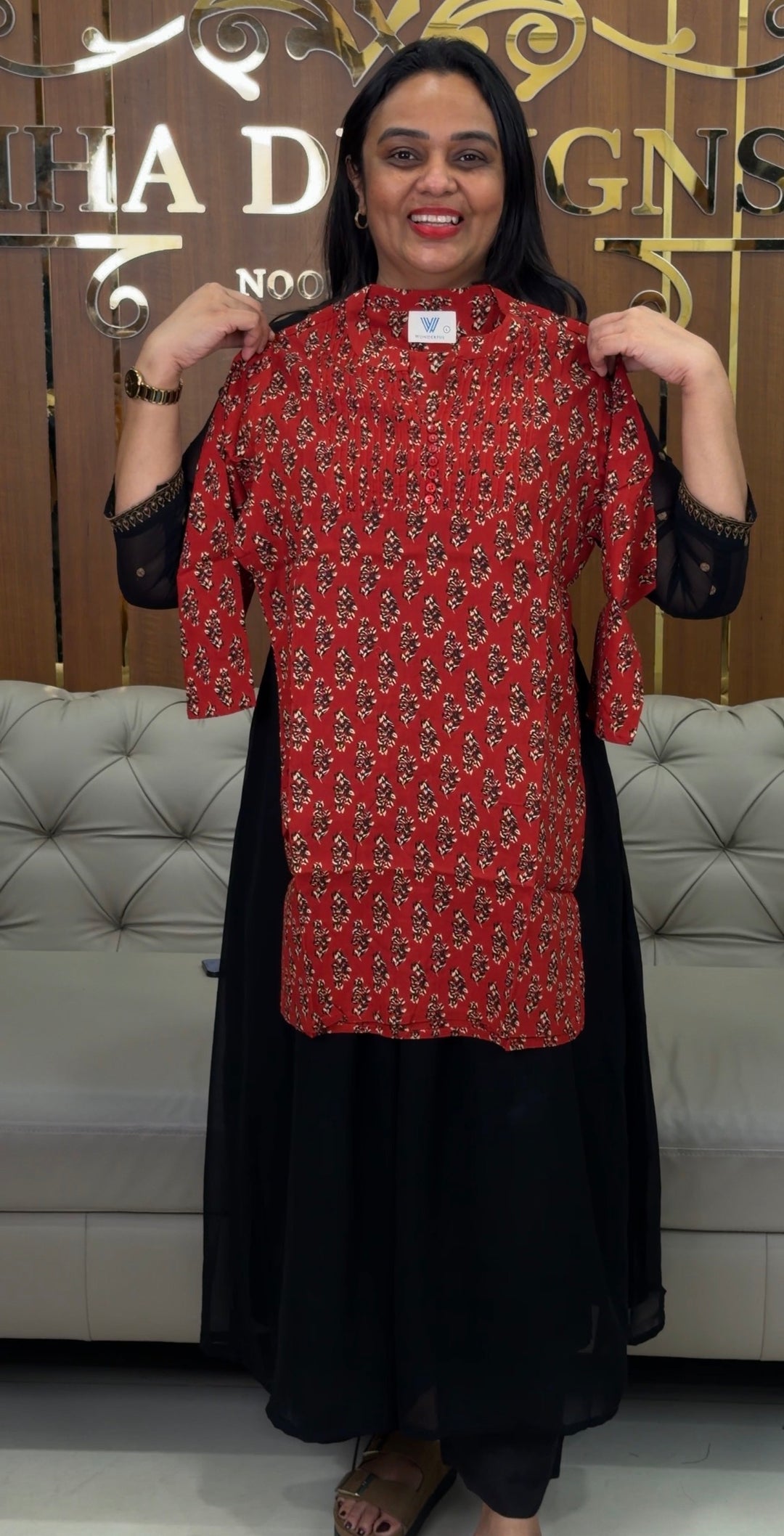 PRINTED COTTON TOPS - NUWA-1066