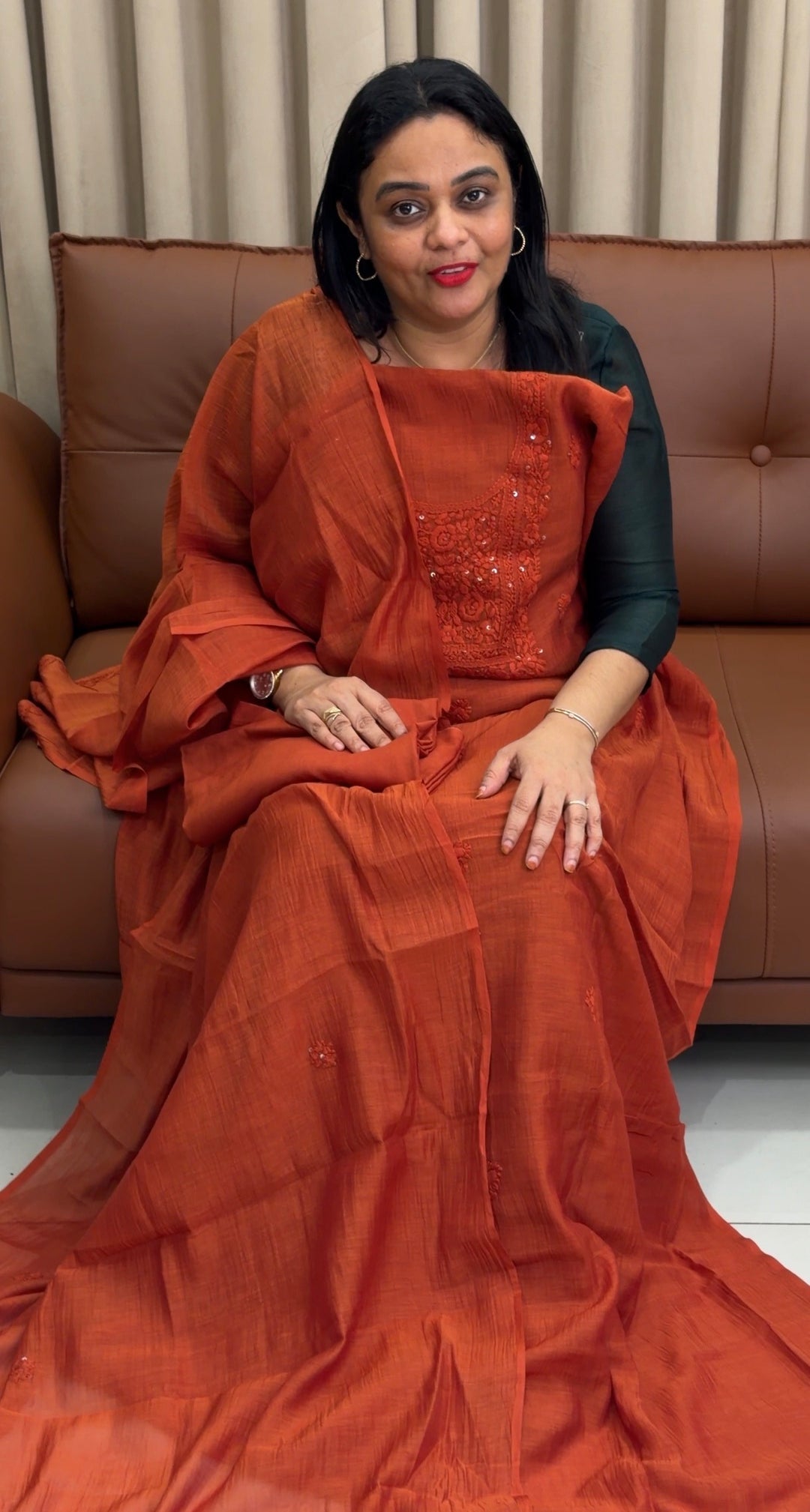 LUCKNOWI CHIKANKARI UNSTITCHED SALWAR SUITS - NUWA-1587