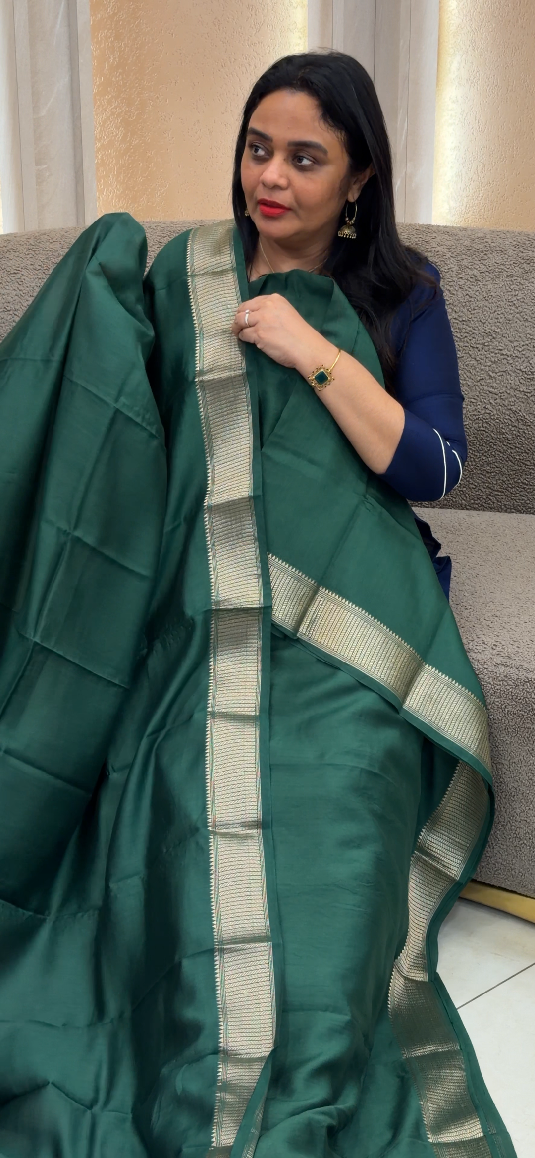 MUL CHANDERI UNSTITCHED SALWAR SUITS - NUWA - 1435