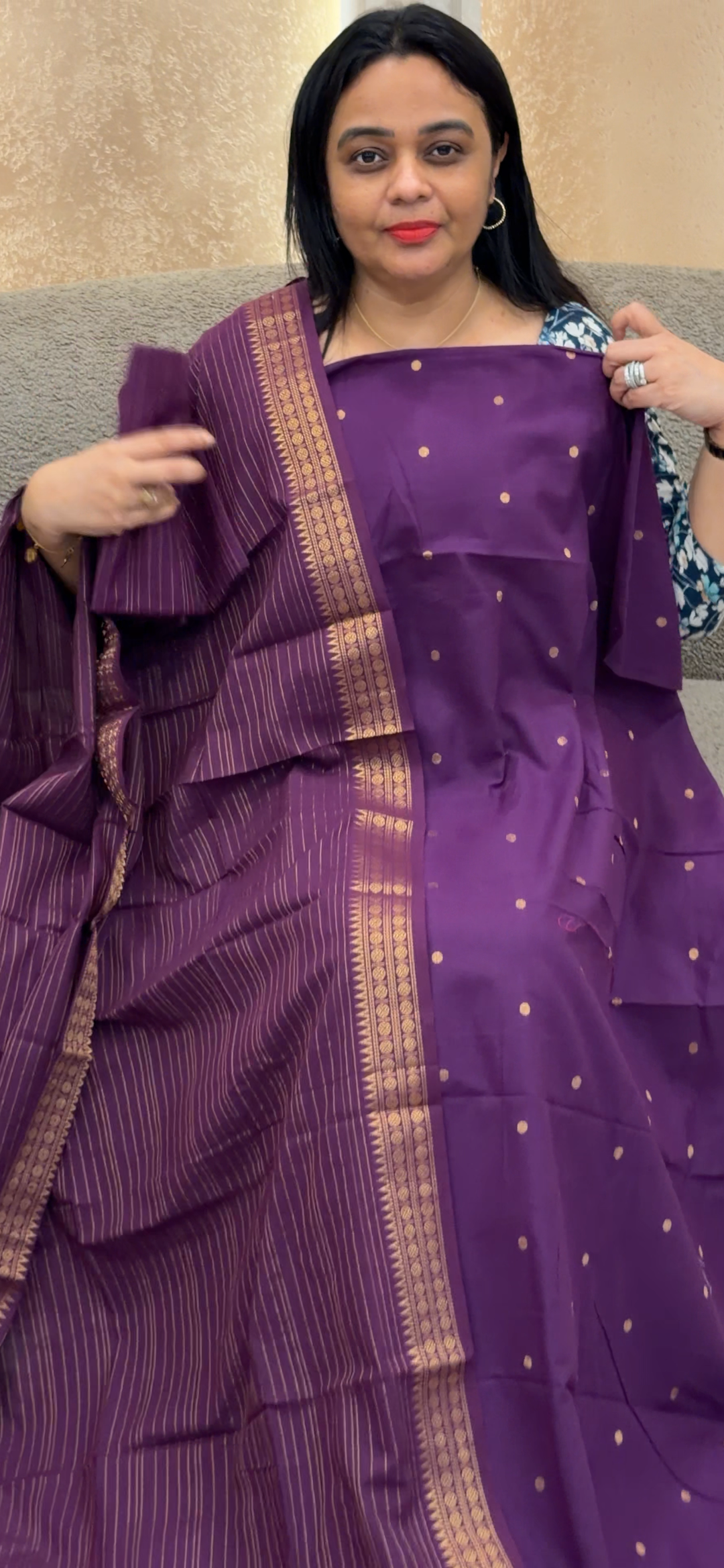 OFFER SALE HANDLOOM COTTON UNSTITCHED SALWAR SUITS - NUWA - 2409