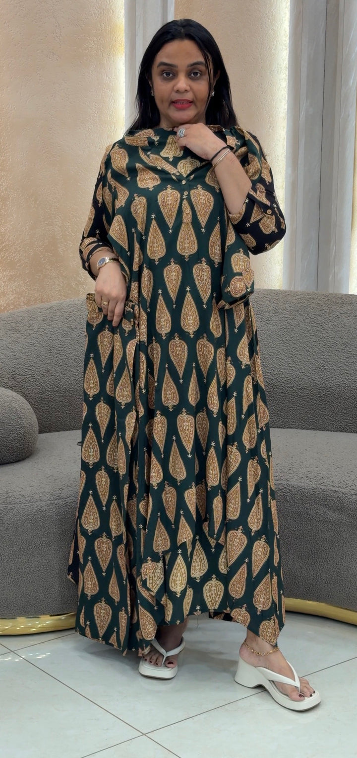 PRINTED RAYON TOP AND BOTTOM - NUWA-837