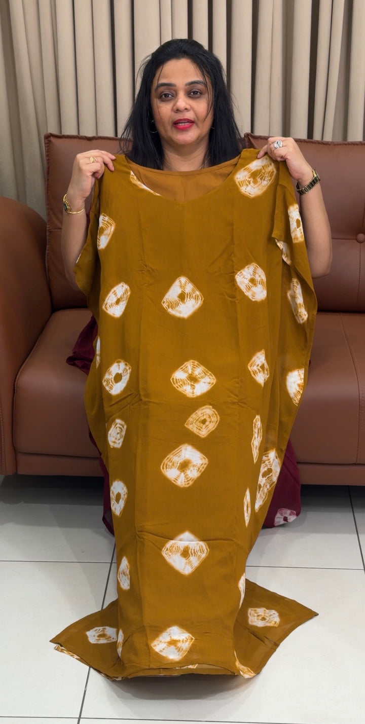 IN-HOUSE BANDHEJ PRINTD KAFTAN TOPS - NUWA-1947