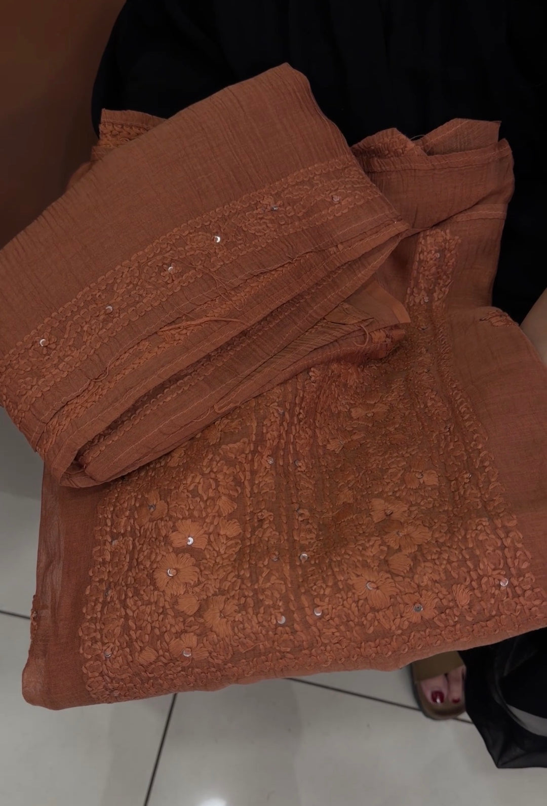 LUCKNOWI CHIKANKARI UNSTITCHED SALWAR SUITS - NUWA-1343