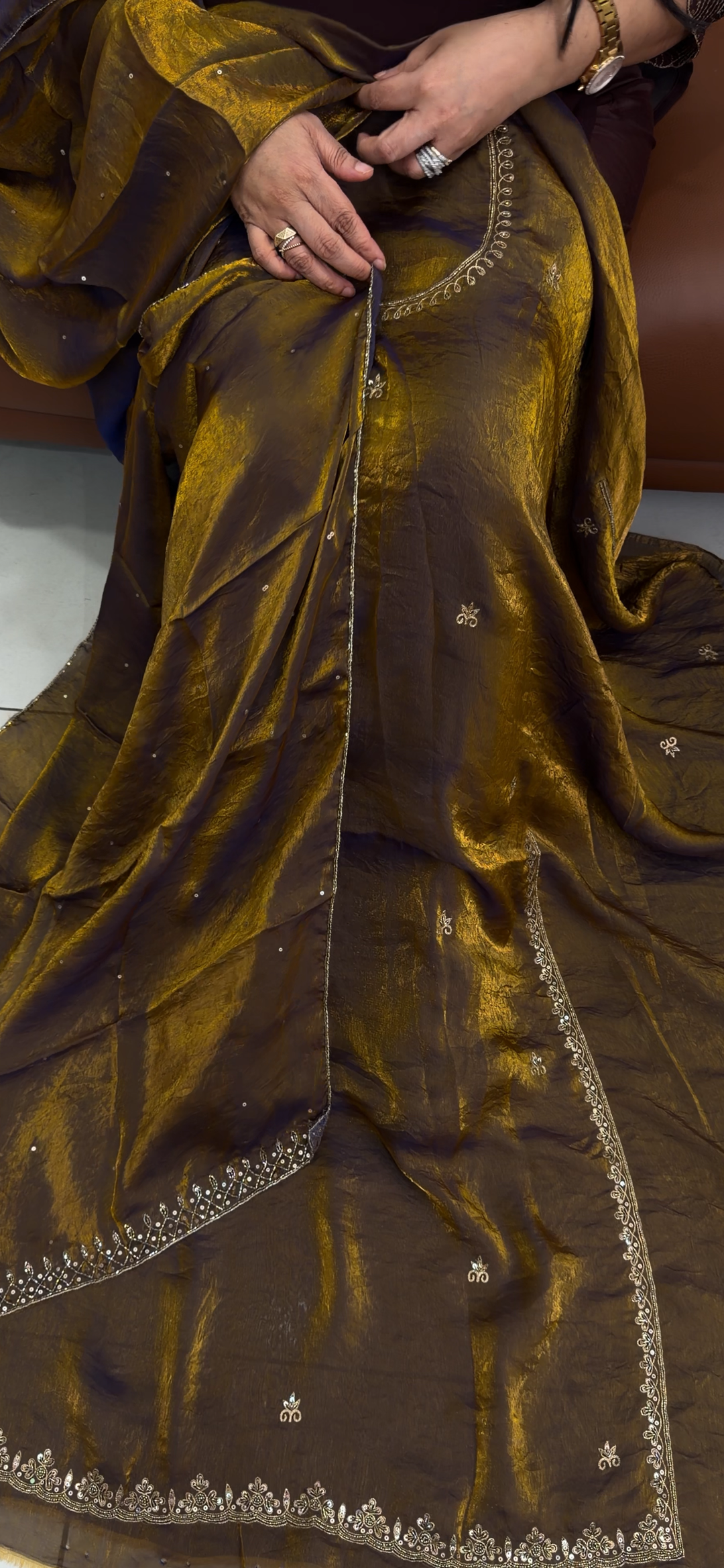 HANDWORKED UNSTITCHED SALWAR SUITS -NUWA-1946