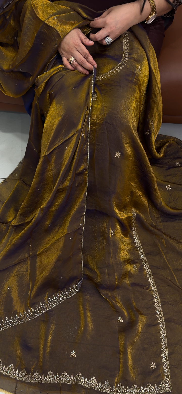 HANDWORKED UNSTITCHED SALWAR SUITS -NUWA-1946