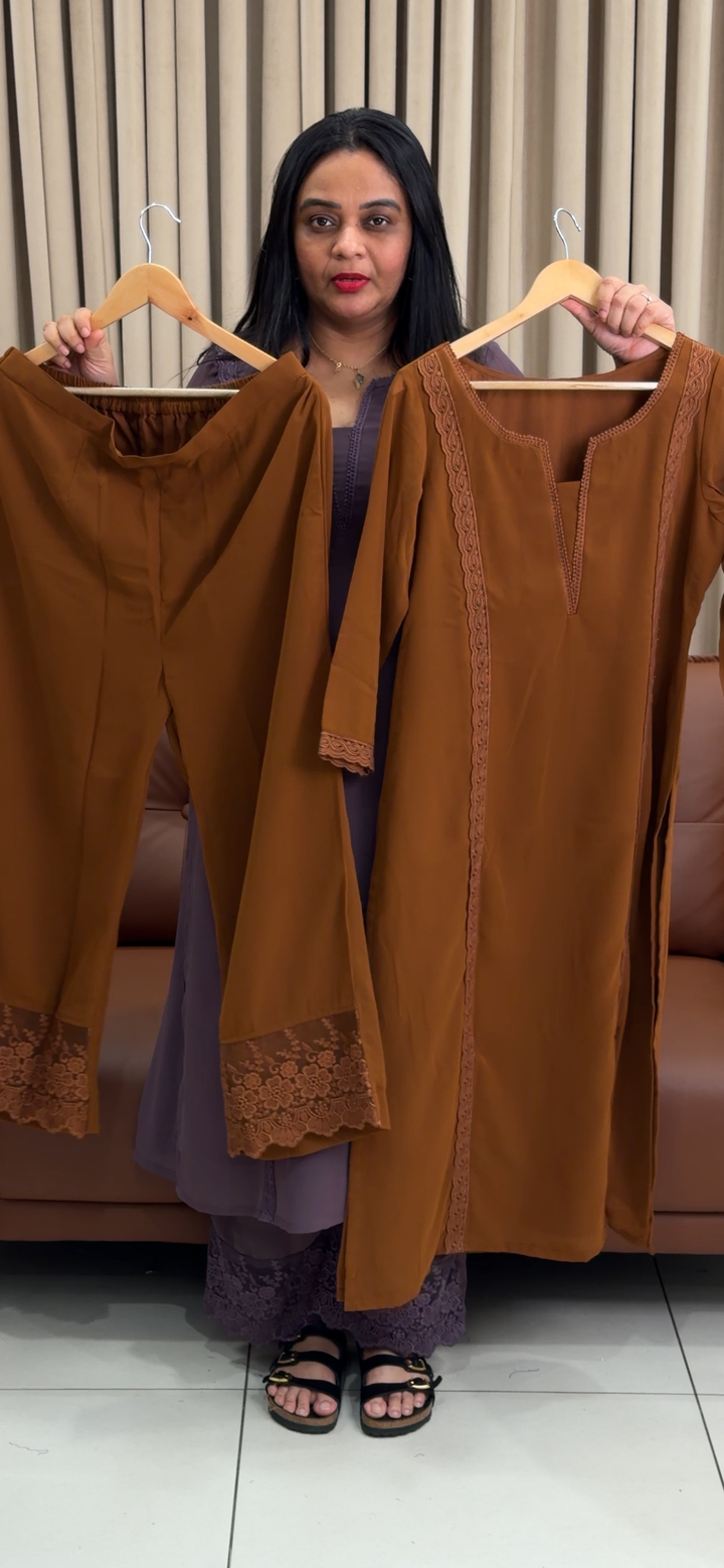 IN-HOUSE GEORGETTE TOP AND BOTTOM - NUWA - 1888