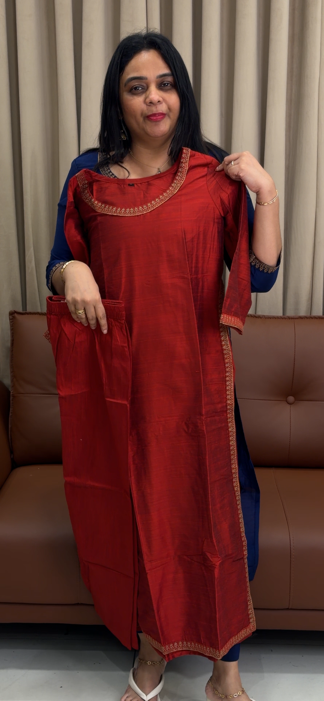 SLUB SILK CO-ORD SETS - NUWA - 1559