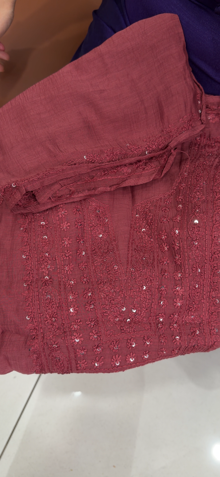 MUL CHANDERI UNSTITCHED SALWAR SUITS - NUWA - 2184