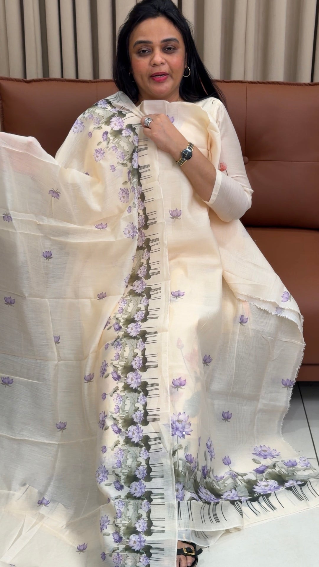 MALAI CHANDERI UNSTITCHED SALWAR SUITS - NUWA-2002