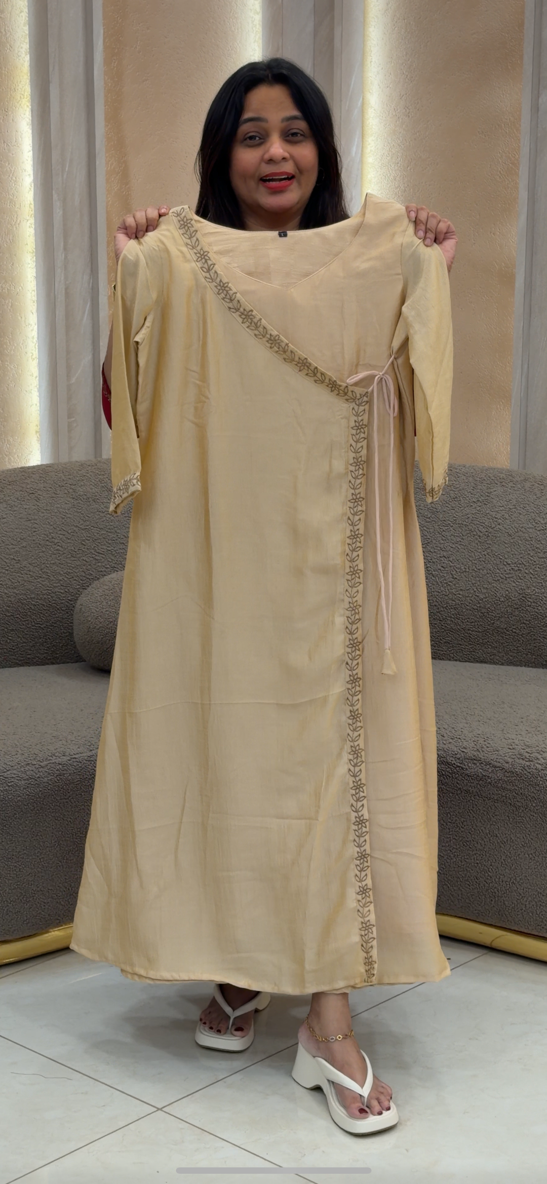 HANDWORKED LONG ALINE TOPS  - NUWA -158