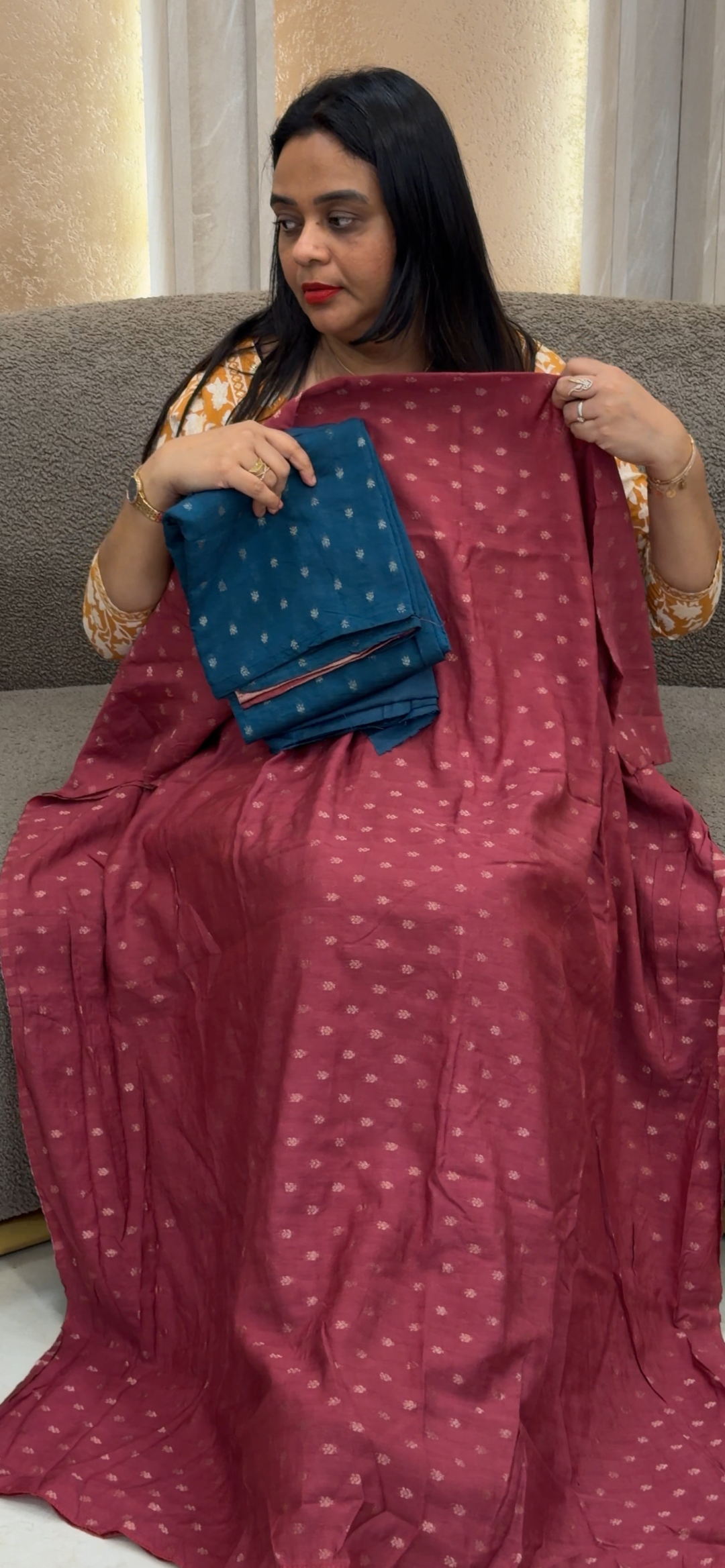 MUL CHANDERI UNSTITCHED SALWAR SUITS - NUWA-1160