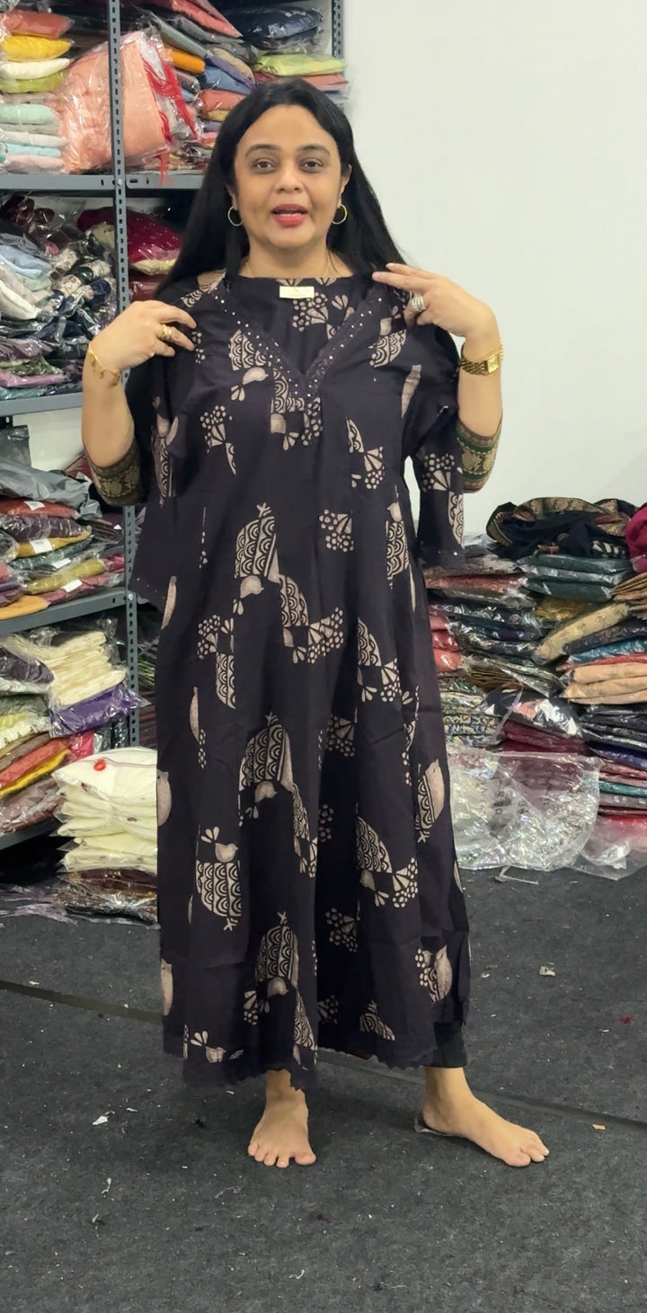 PRINTED ANARKALI TOPS - NUWA-2370