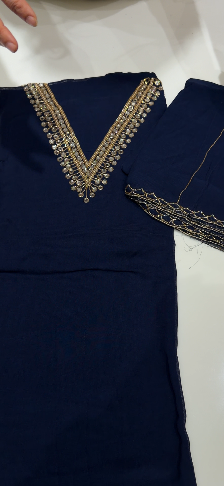 UNSTITCHED SALWAR SUITS - NUWA - 1744