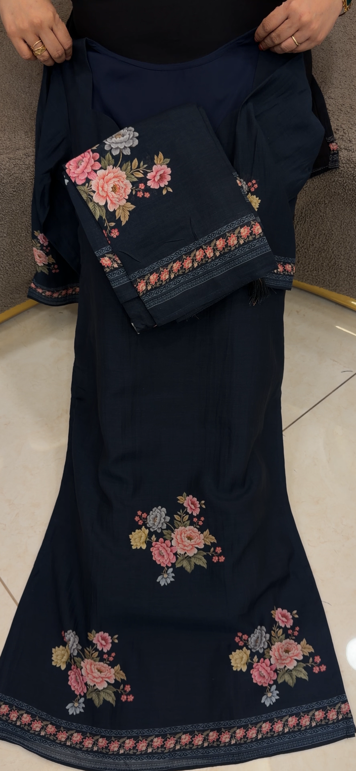 MALAI CHANDERI TOP, BOTTOM AND DUPATTA - NUWA - 1460