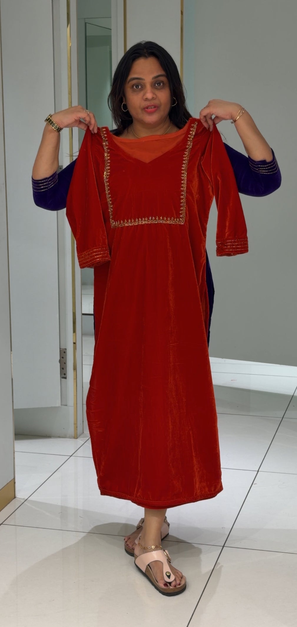 HAND WORKED VELVET TOPS - NUWA- 508