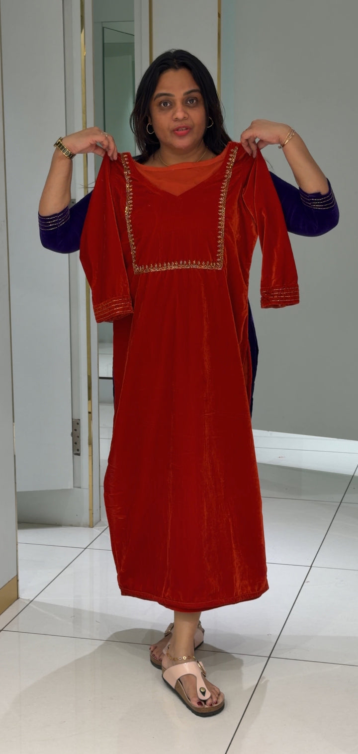 HAND WORKED VELVET TOPS - NUWA- 508