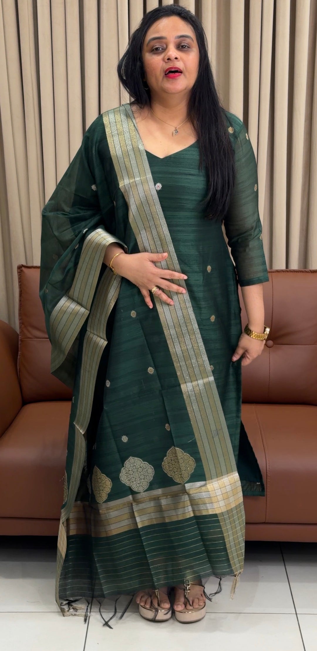 SEMI RAW SILK UNSTITCHED SALWAR SUITS - NUWA-1942