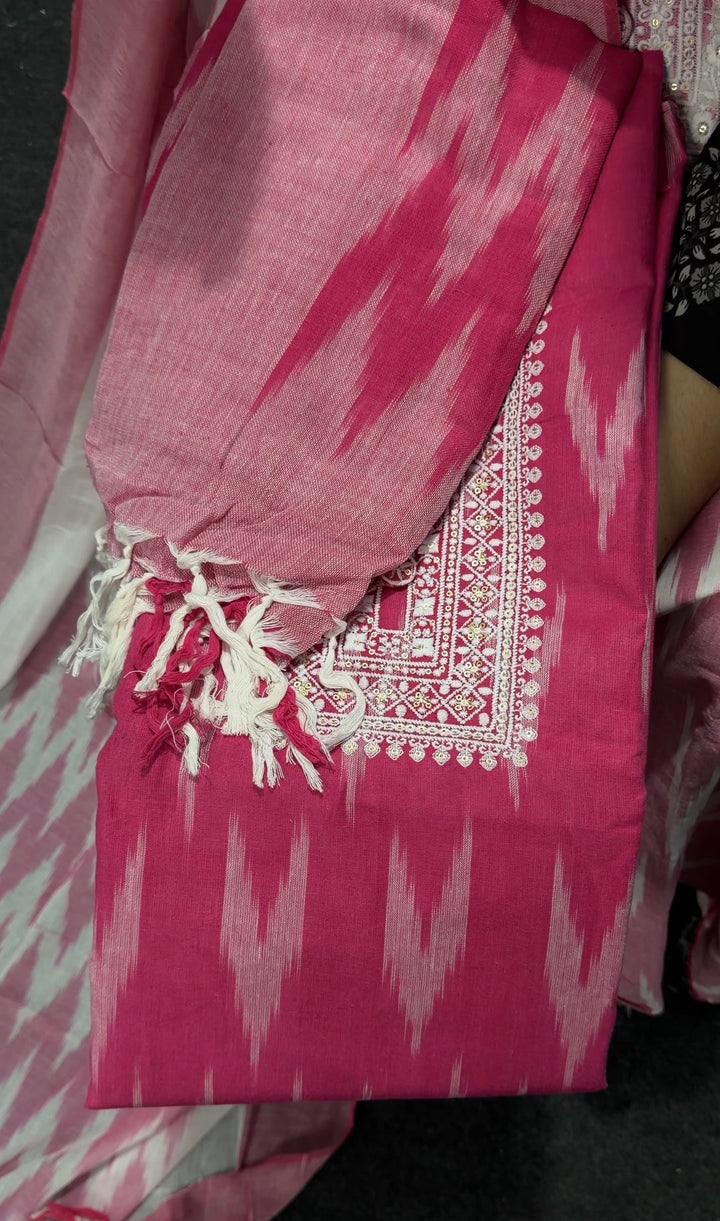 IKAT PRINTED UNSTITCHED SALWAR SUITS - NUWA - 2538