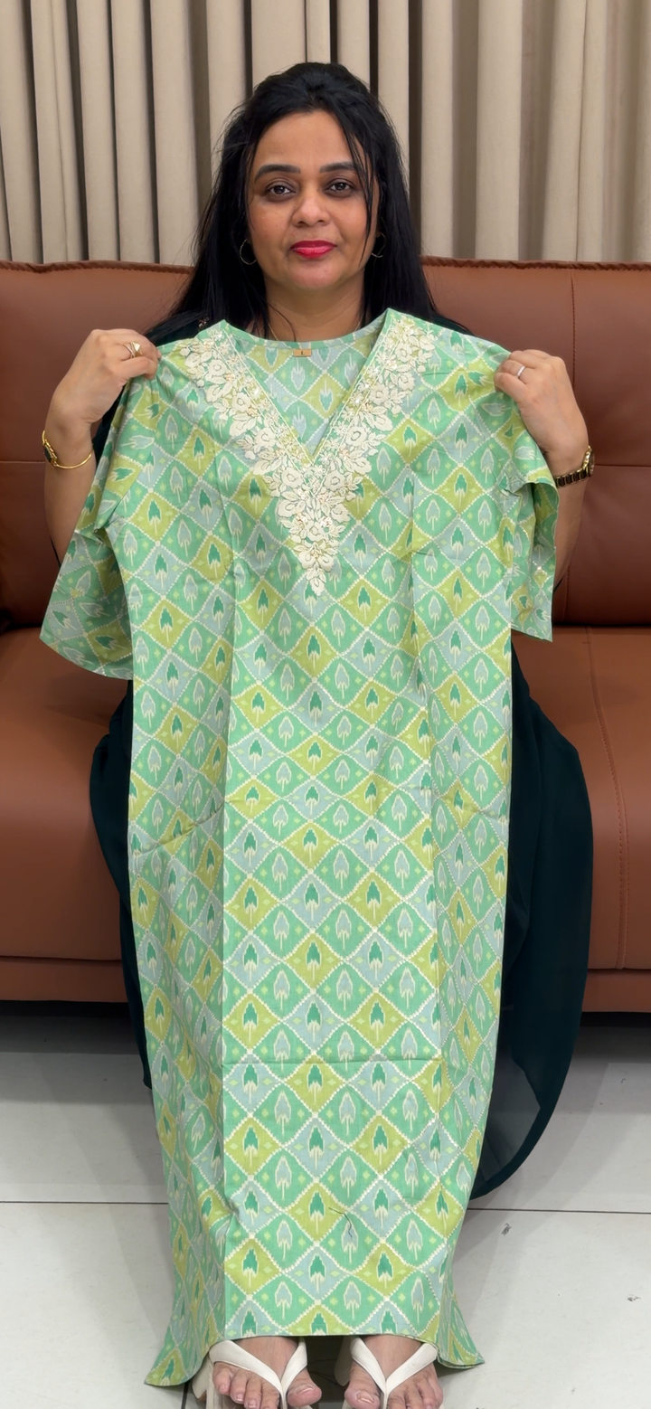 PRINTED COTTON LONG TOPS - NUWA - 1987
