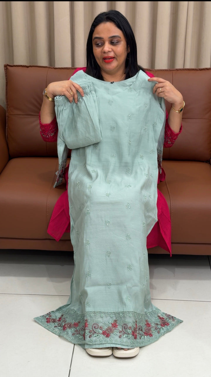 MALAI CHANDERI CO-ORDS SETS - NUWA-1415