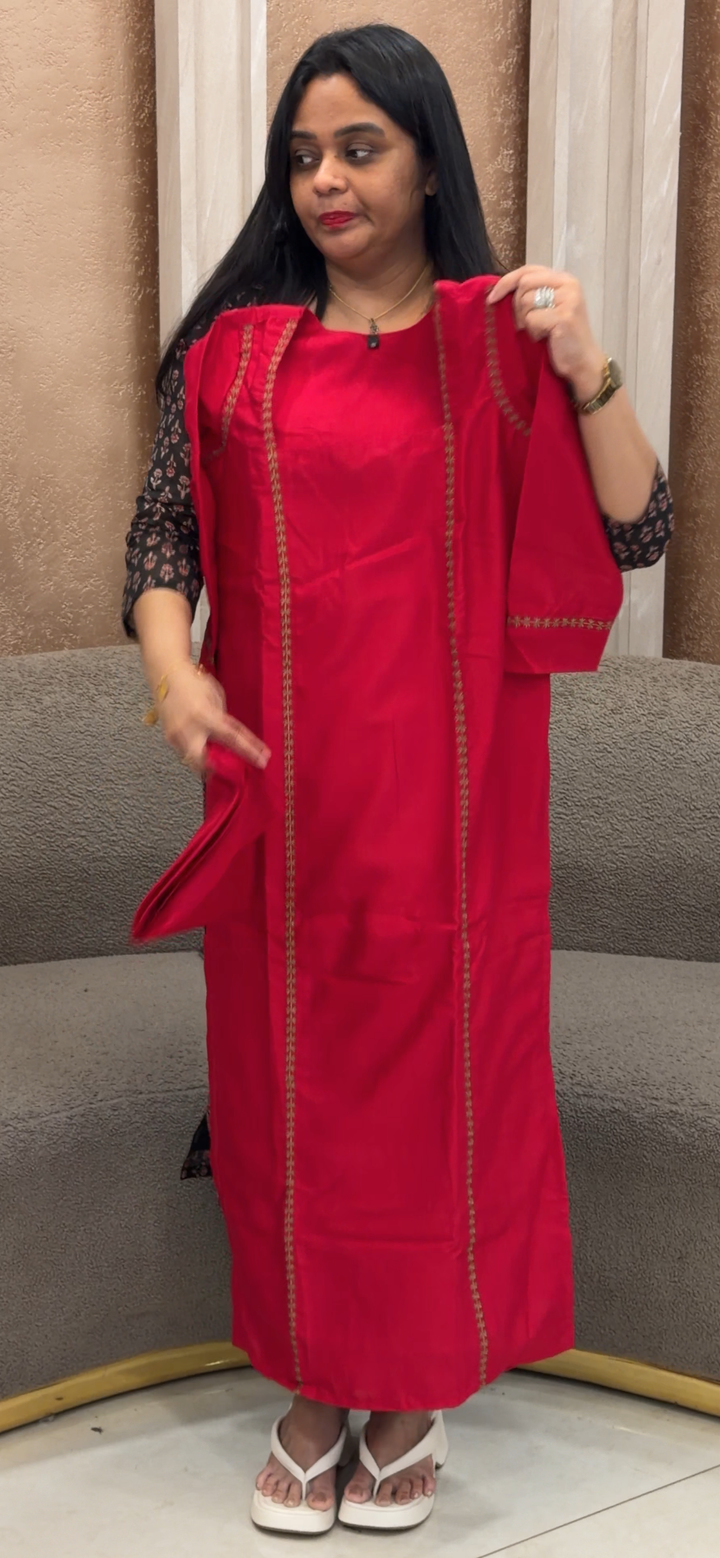 OFFER SALE SLUB SILK CO-ORD SETS - NUWA - 2355