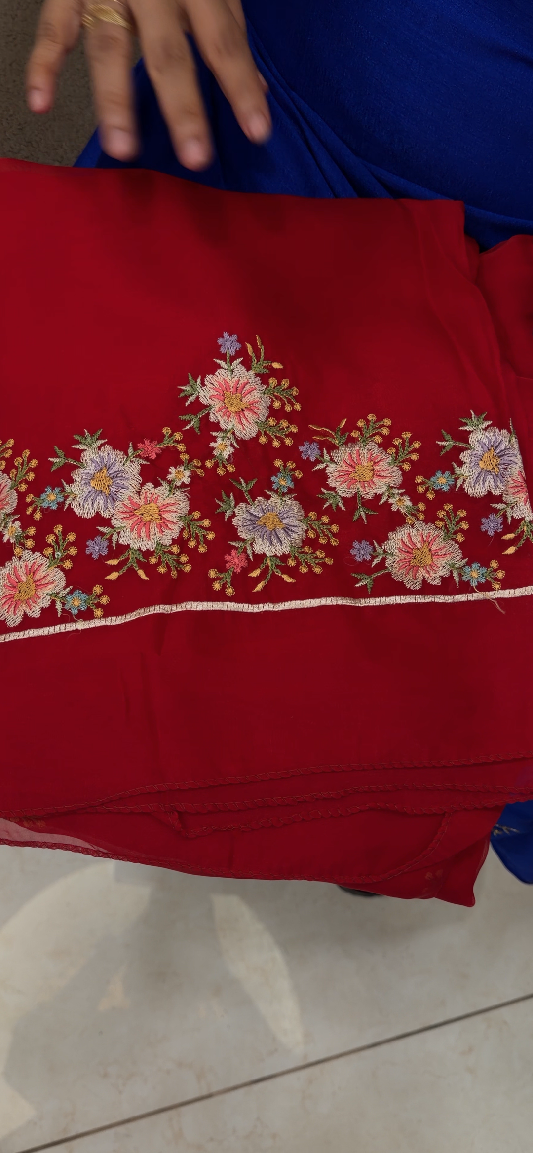 SOFT ORGANZA UNSTITCHED SALWAR SUITS - NUWA - 2098