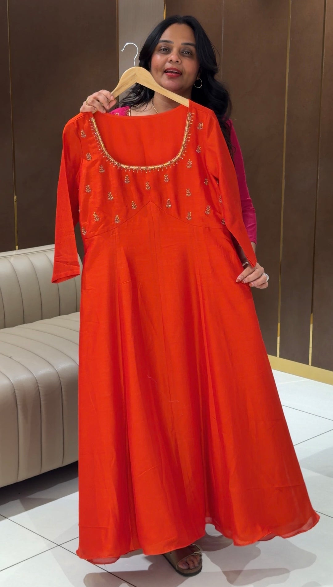 SEMI RAW SILK ALINE TOPS -NUWA-529