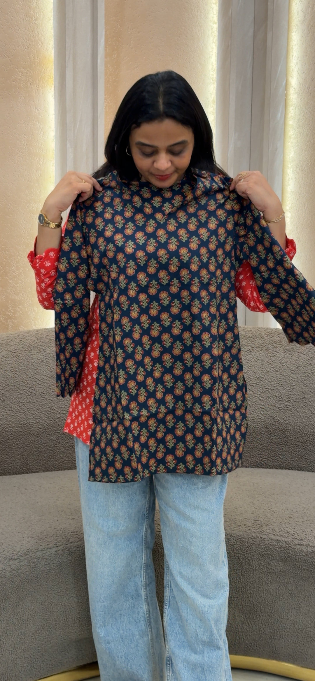 PRINTED SHORT TOPS - NUWA-1256