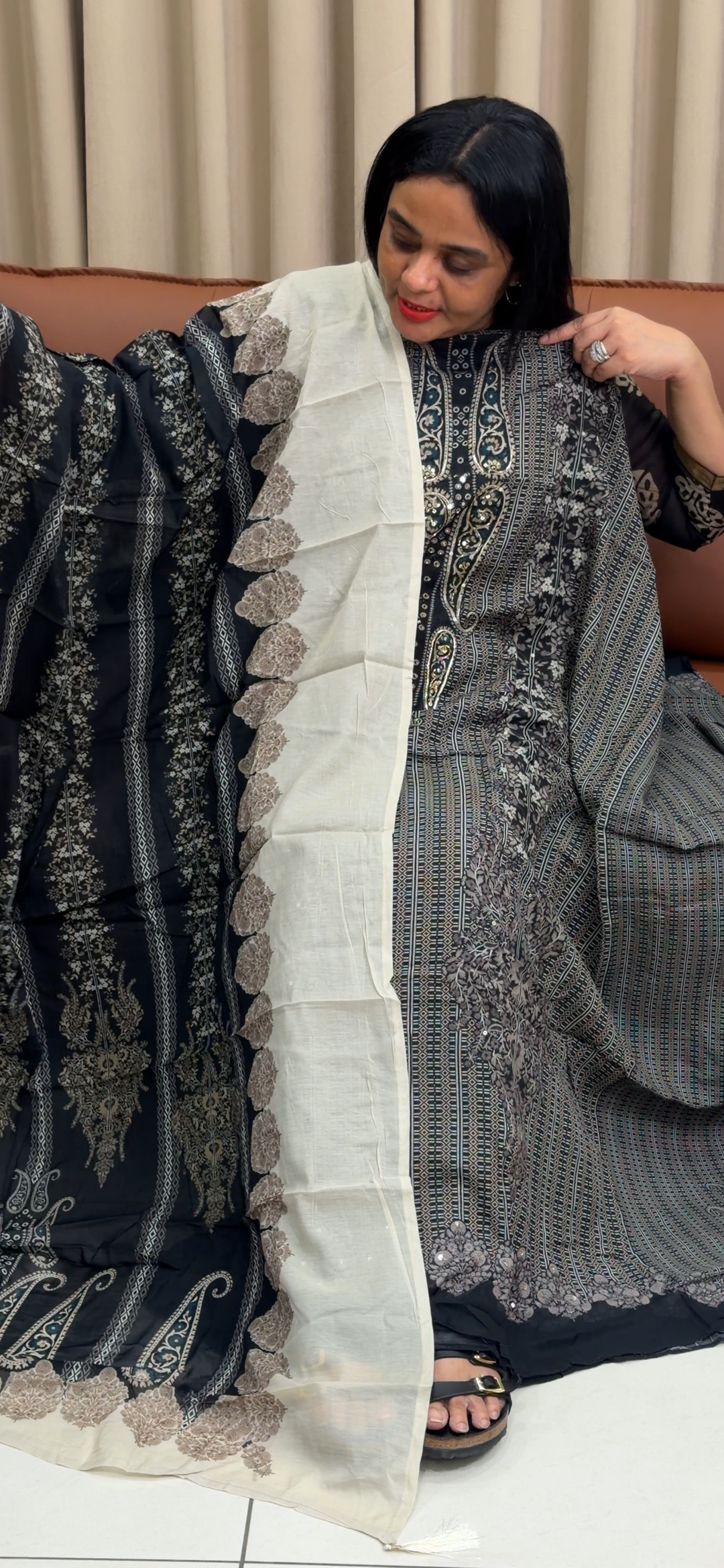 PRINTED MUL UNSTITCHED SALWAR SUITS - IHA 2148