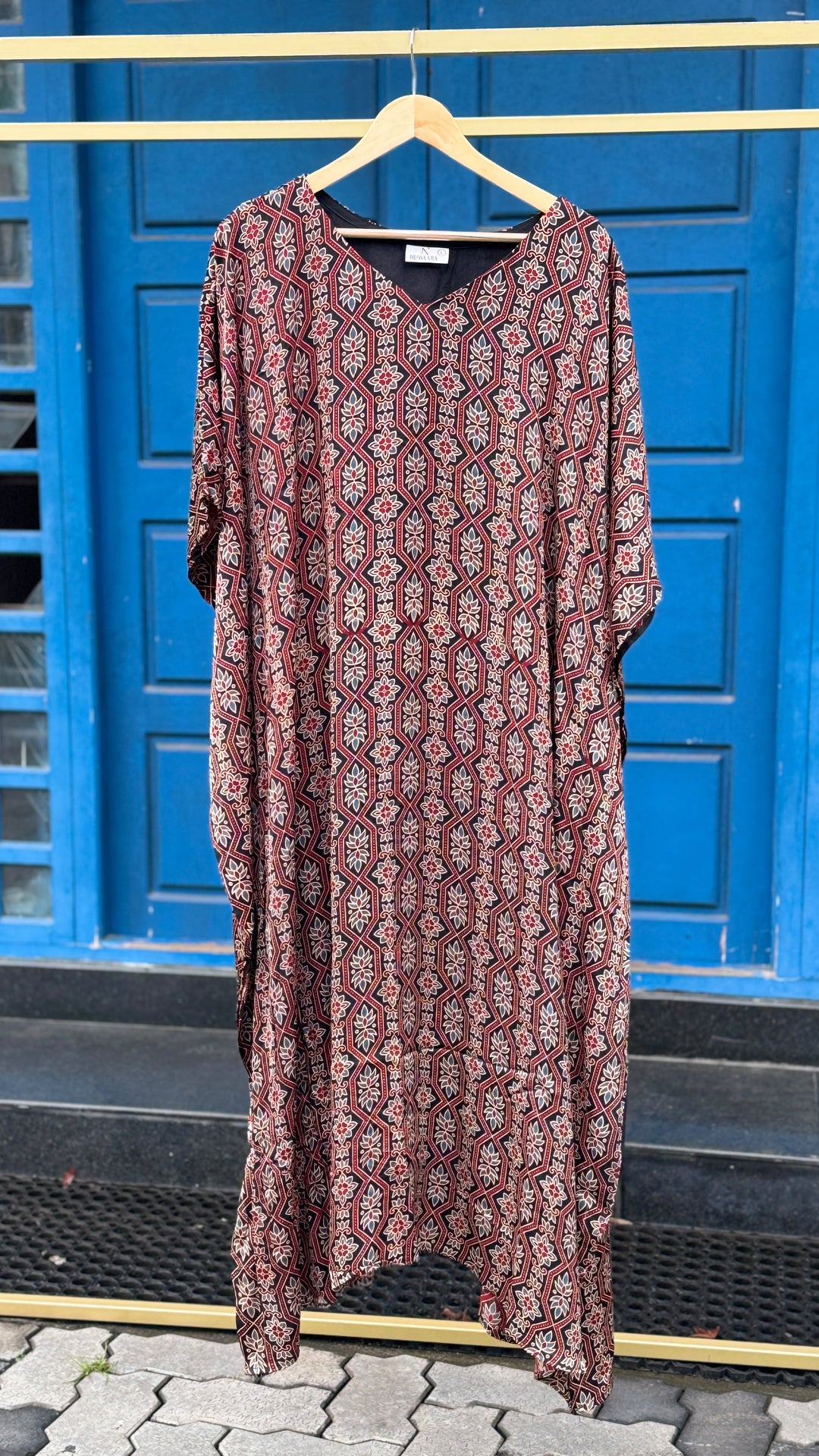 AJRAKH PRINTED KAFTAN TOPS - NUWA - 2507