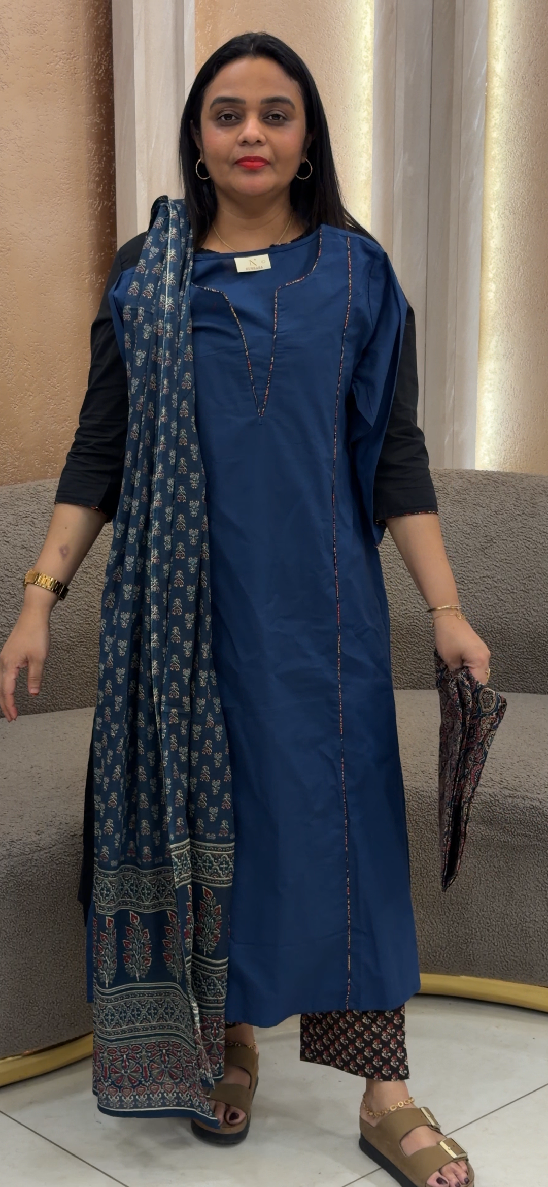 COTTON TOP, BOTTOM AND DUPATTA - NUWA - 1106