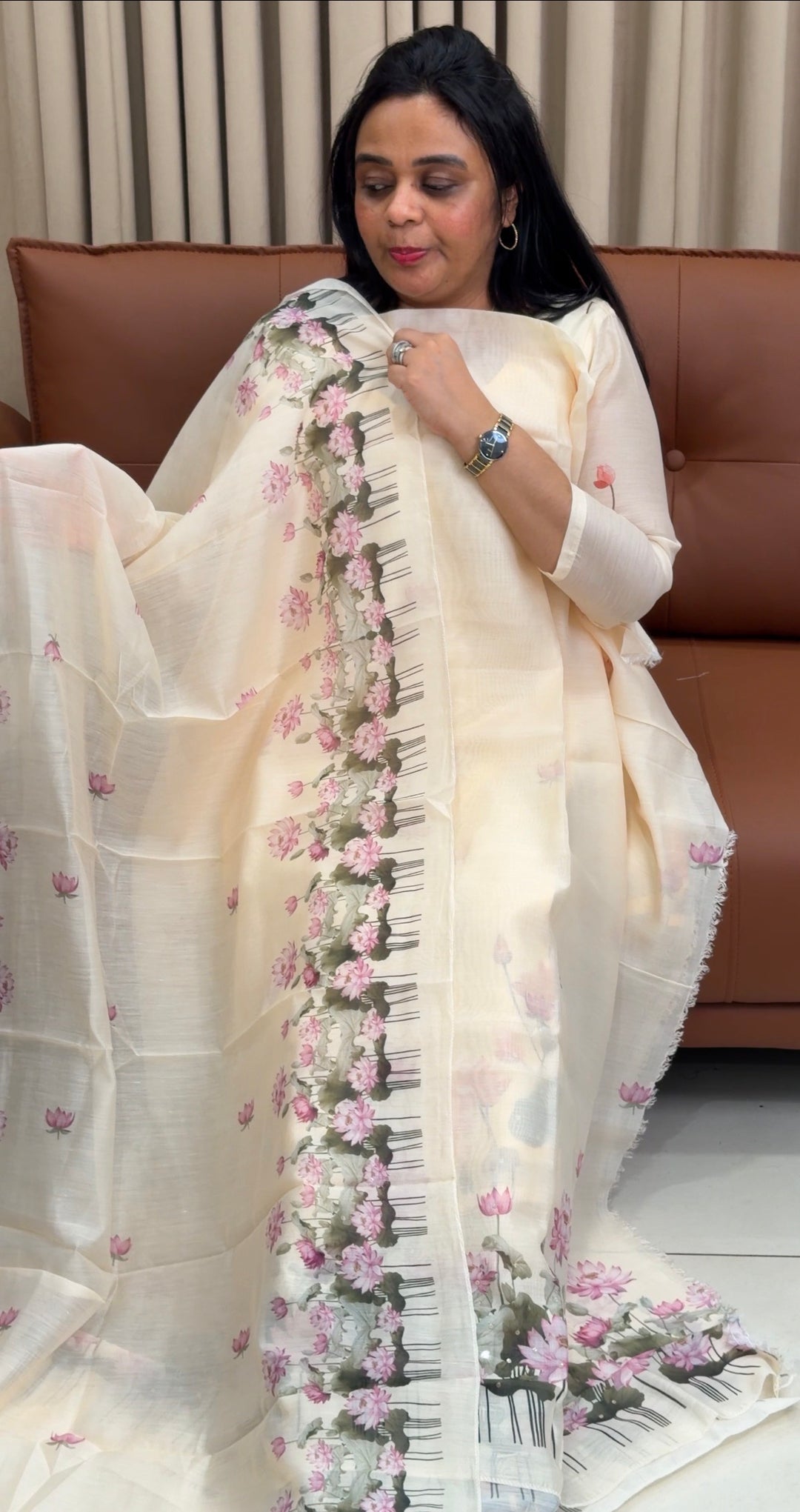 MALAI CHANDERI UNSTITCHED SALWAR SUITS - NUWA-2002