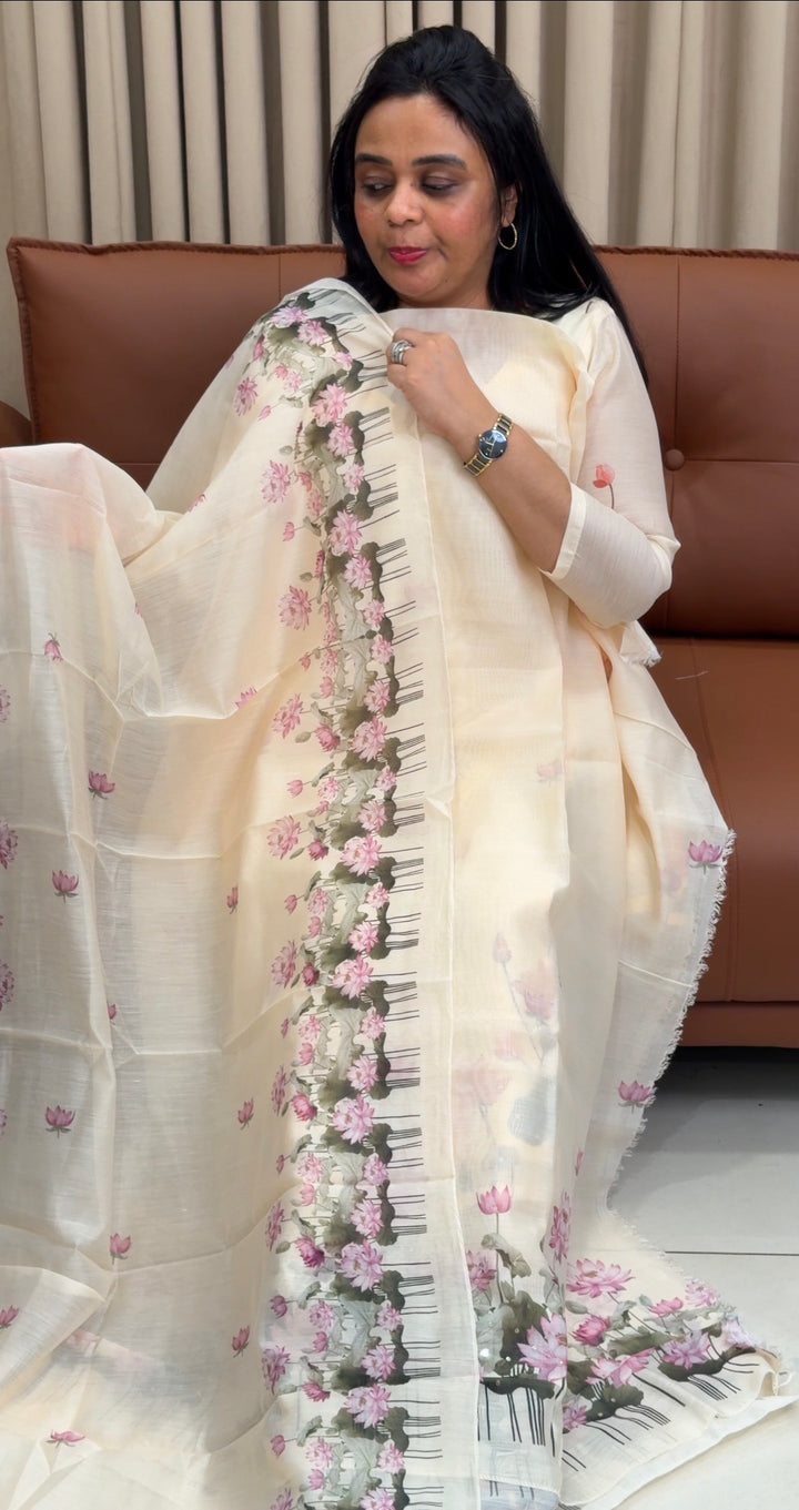 MALAI CHANDERI UNSTITCHED SALWAR SUITS - NUWA-2002