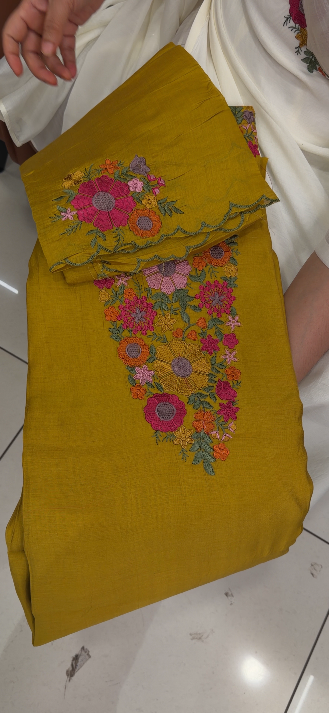 MUL CHANDERI UNSTITCHED SALWAR SUITS - NUWA - 1972