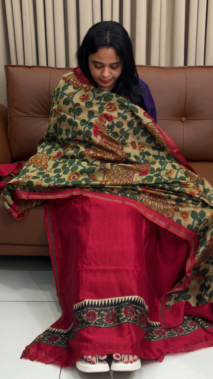 MAHESWARI SILK UNSTITCHED SALWAR SUITS - NUWA-1796