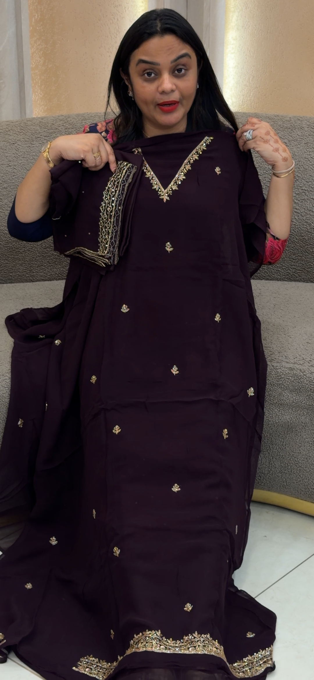 VISCOSE GEORGETTE UNSTITCHED SALWAR SUITS - NUWA - 786