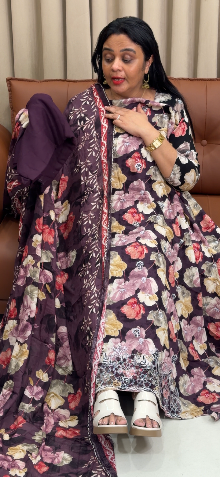 PRINTED RAYON UNSTITCHED SALWAR SUITS - NUWA-2379