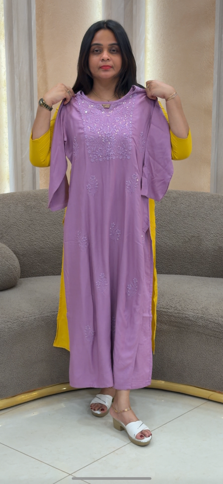 LUCKNOWI CHIKANKARI TOPS - NUWA - 136