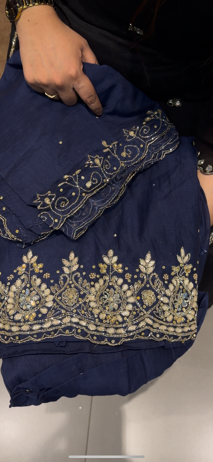 BANARASI MUL UNSTITCHED SALWAR SUITS - NUWA - 481