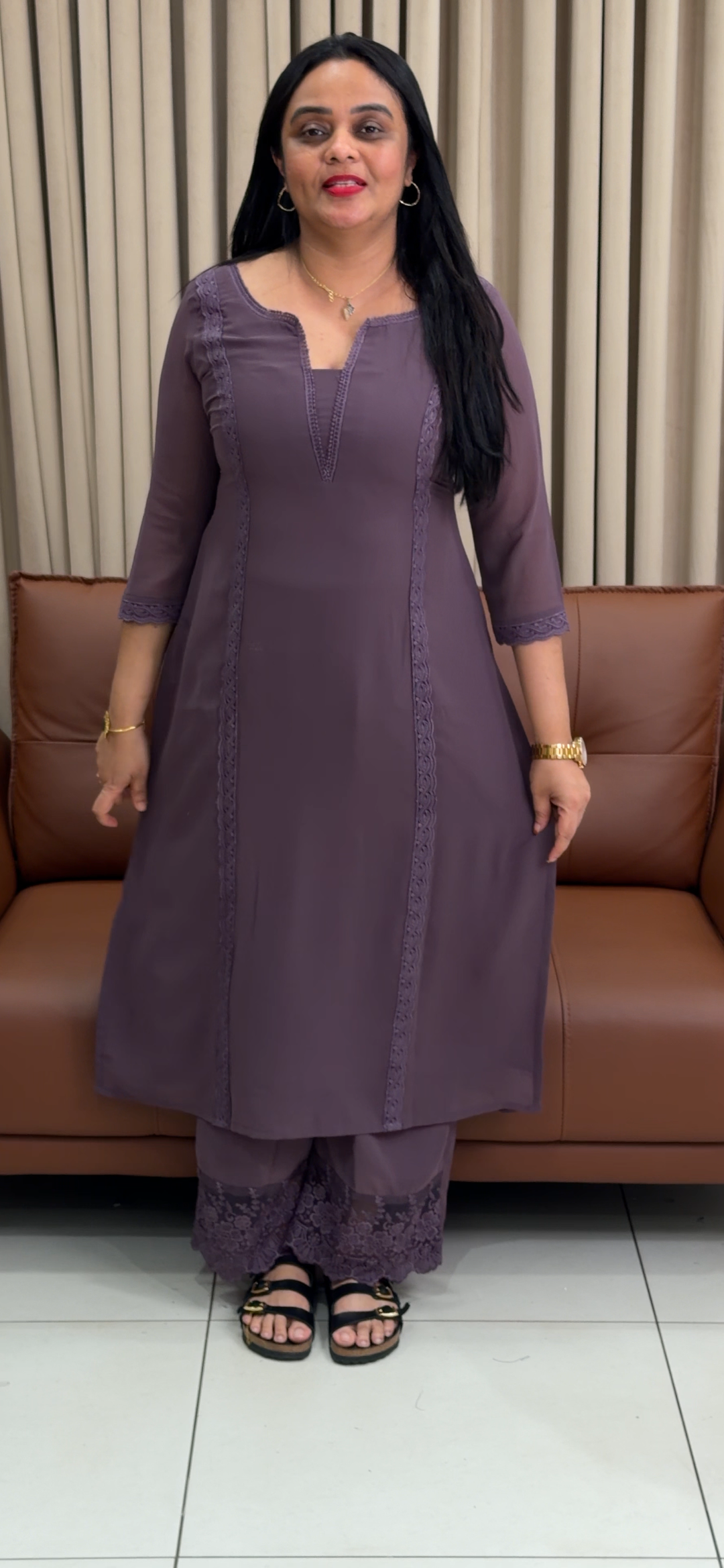 IN-HOUSE GEORGETTE TOP AND BOTTOM - NUWA - 1888