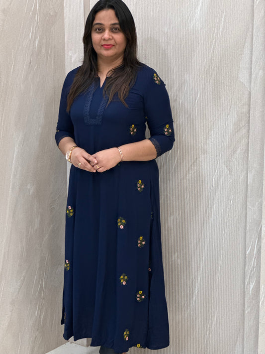 SEMI PARTY WEAR ALINE TOPS - NUWA-005