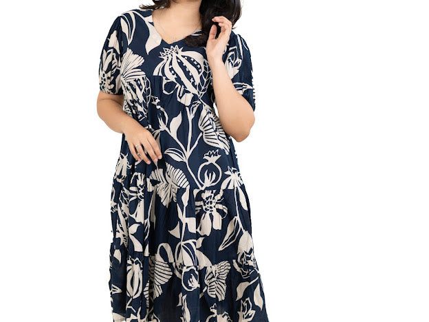 PRINTED COTTON FROCKS - NUWA - 021